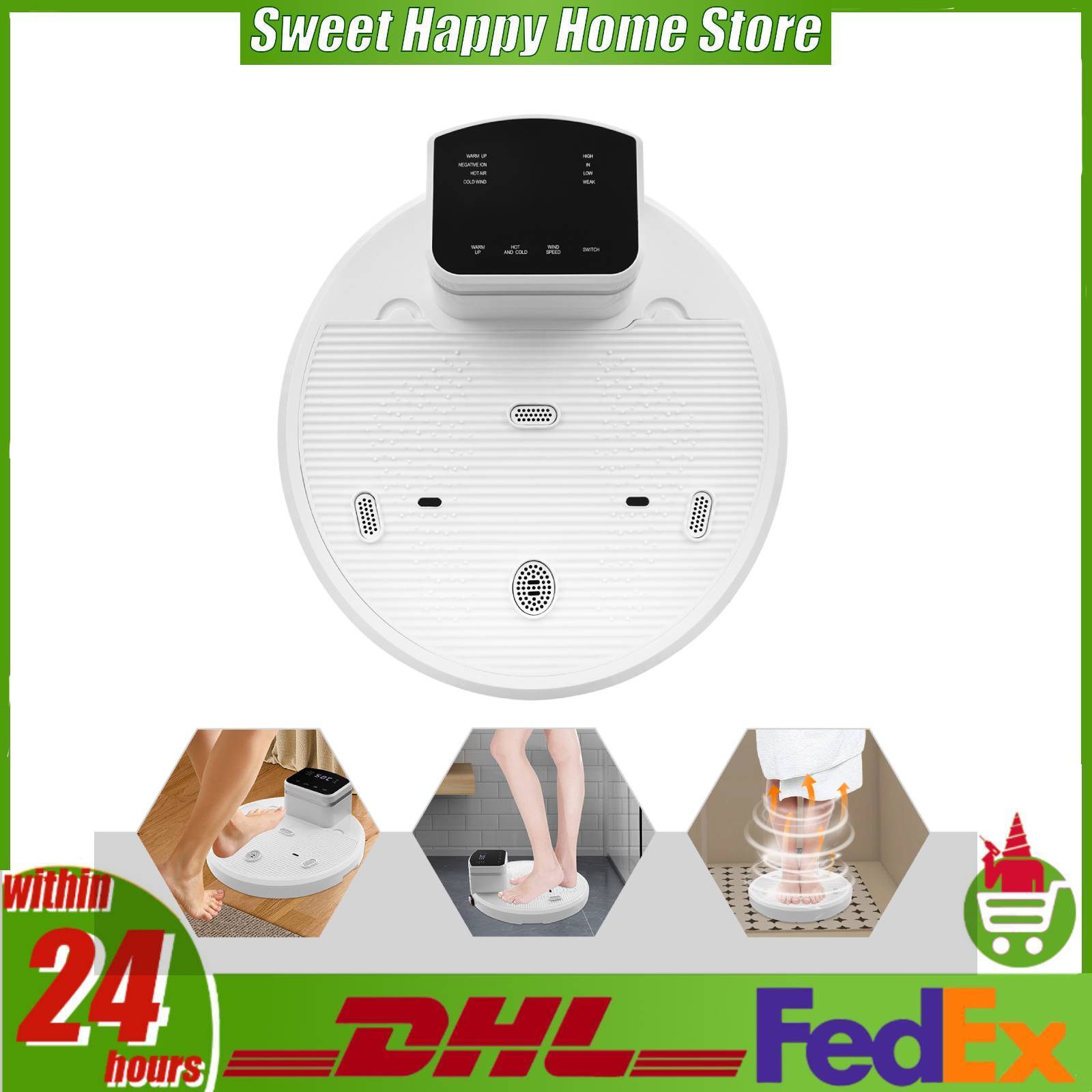 Home Bathroom Hand Dryer - Smart Body Dryer 1400W Hands-Free Standing