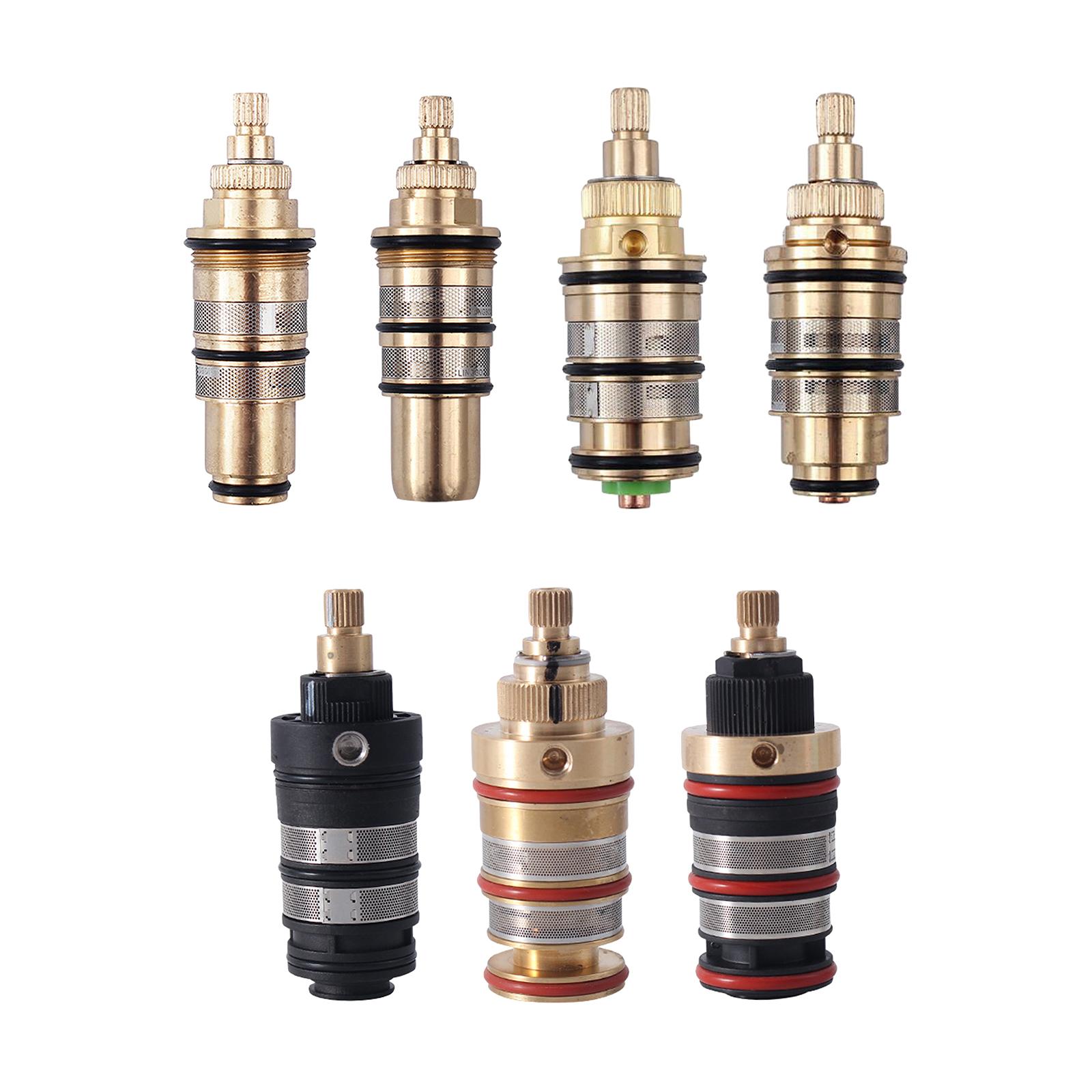 Home Bathroom Faucets - Thermostatic Cartridge Valve Shower Brass Bathroom