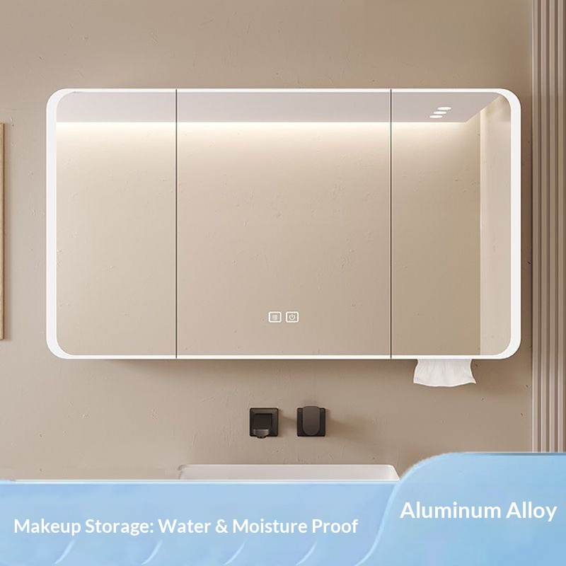 Home Theater Bathroom - LED Smart Bathroom Mirror Cabinet Wall