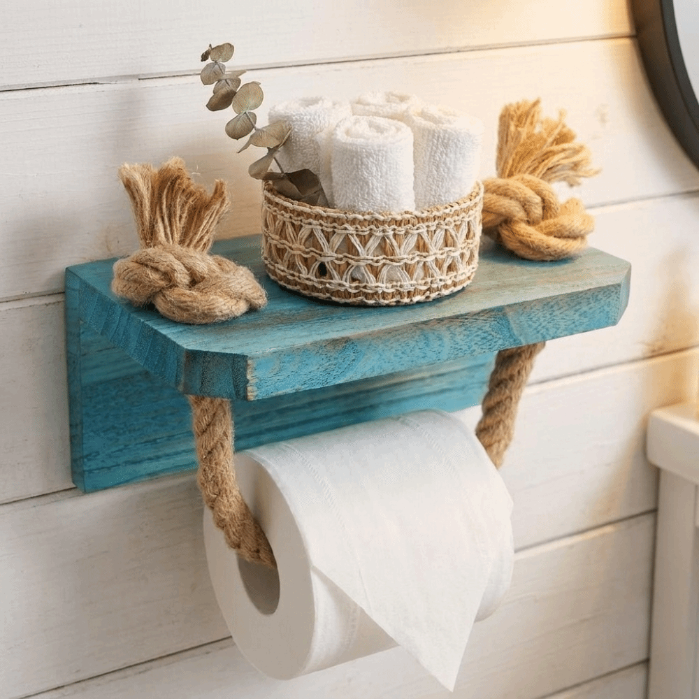 Toilet Paper Holder - Nautical Style Toilet Paper Holder Rustic