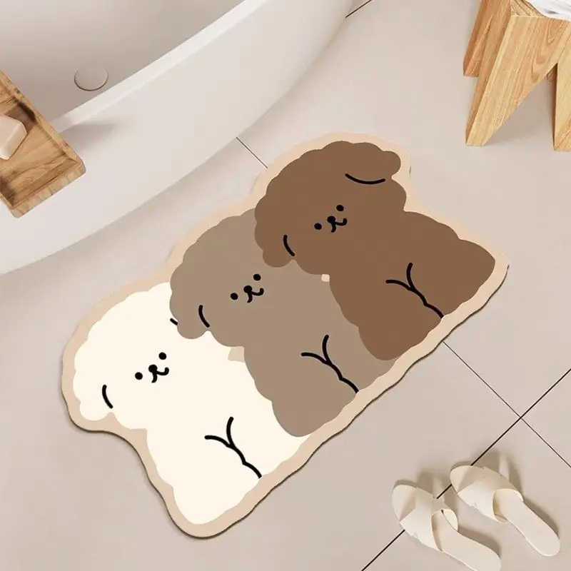 Zara Home Bathroom Rug - 1PC Cute Dog Shaped Bathroom Floor