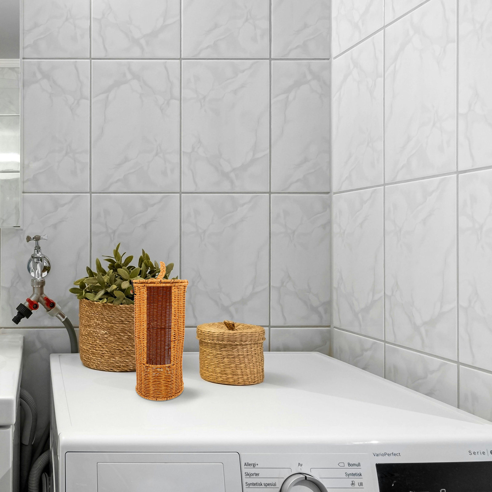 Toilet Paper Holder - Toilet Paper Storage Basket Round Decorative