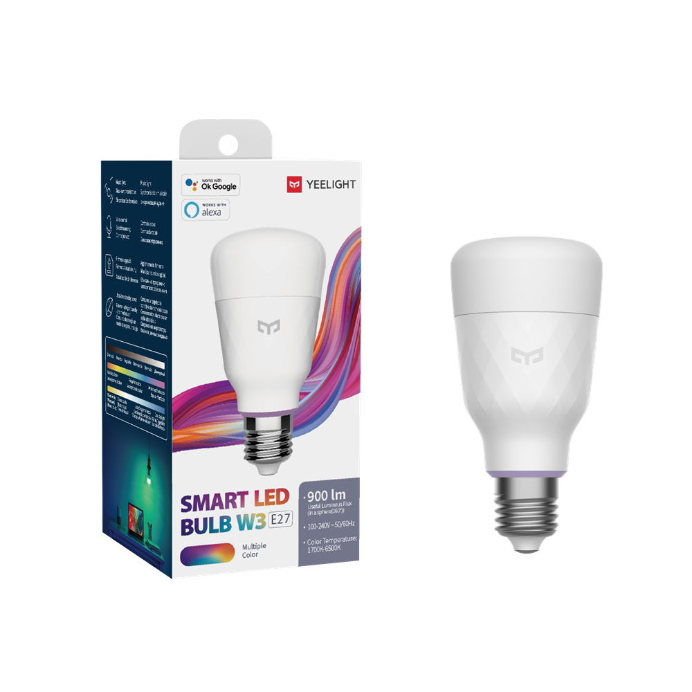 Yeelight Smart LED Bulb W3 Col - Yeelight Light Smart Bulb recension och pris