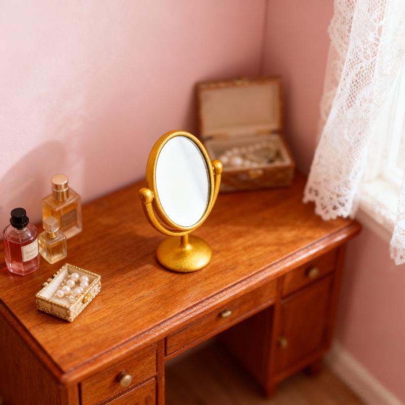 1Pcs Miniature Retro Mirror Dr - Home Theater Bathroom recension och pris