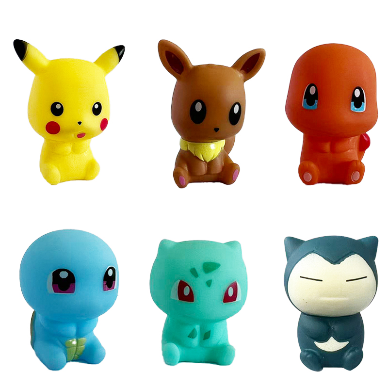 6Pcs Pokemon Bath Toys Pikachu - Home Bathroom Model recension och pris