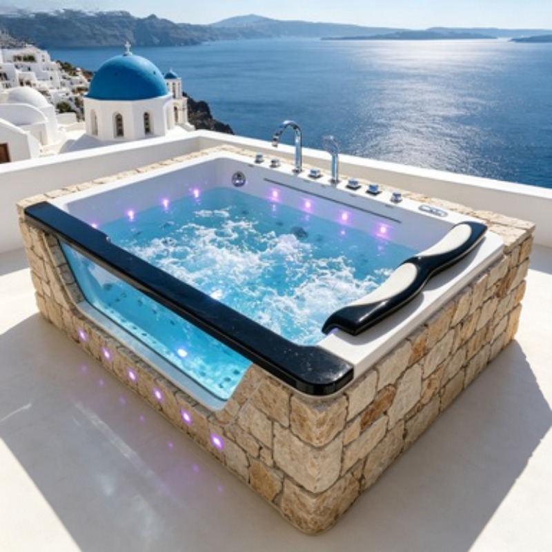 4 Person Outdoor Spa Hot Tub W - Home Bathroom Jacuzzi recension och pris