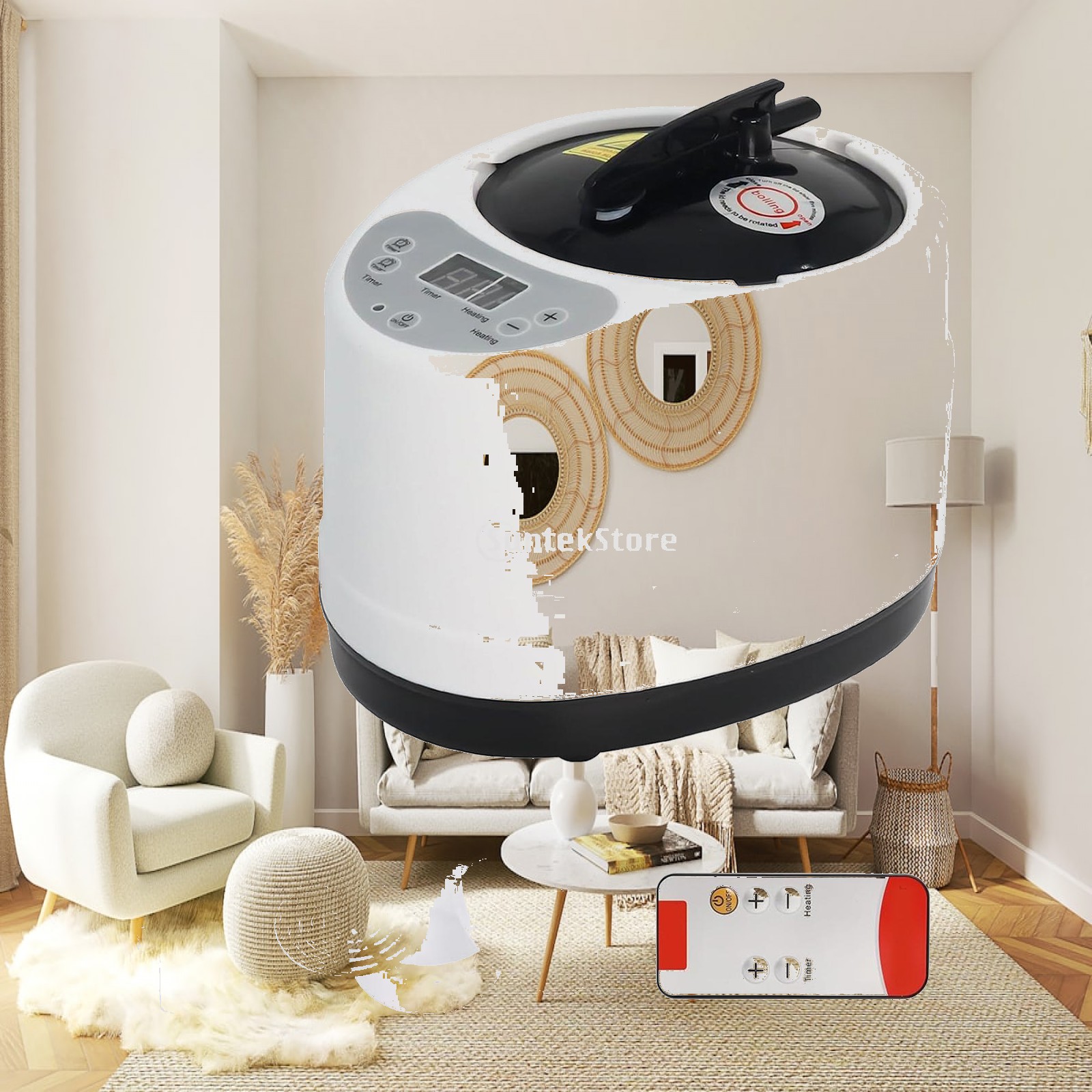 Portable Sauna Steamer 3L Home - Home Bathroom Sauna recension och pris