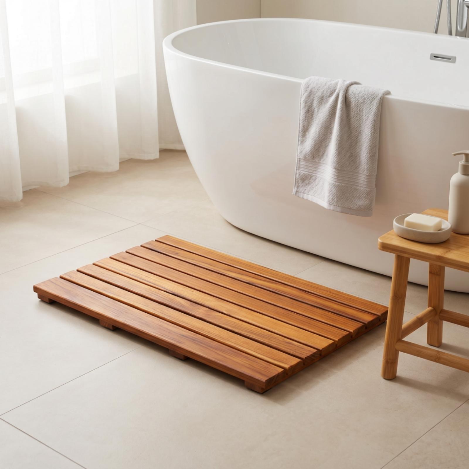 Elevated Wooden Shower Floor M - Home Bathroom Sauna recension och pris