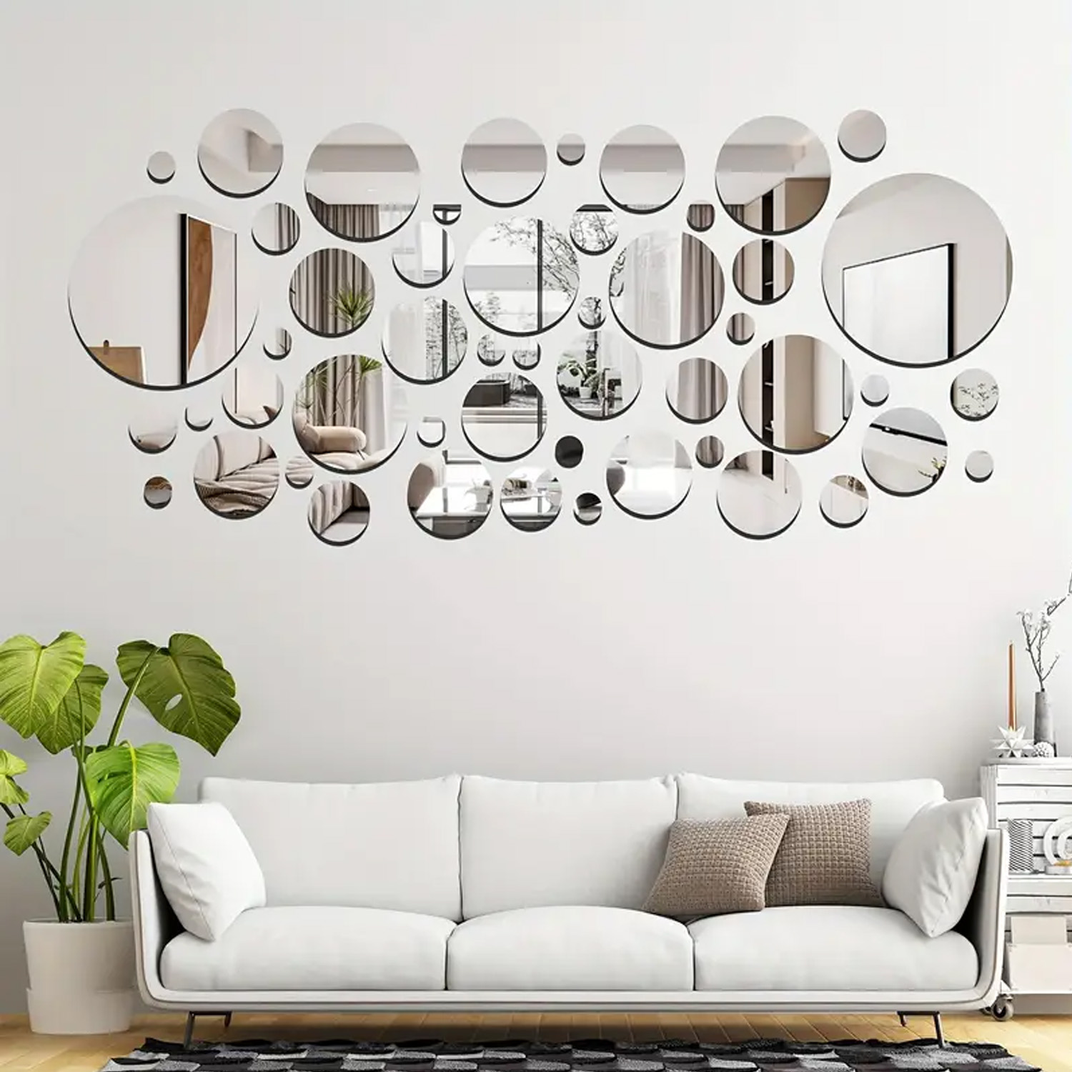 32 PCs 3D Acrylic Mirror Wall  - Home Theater Bathroom recension och pris