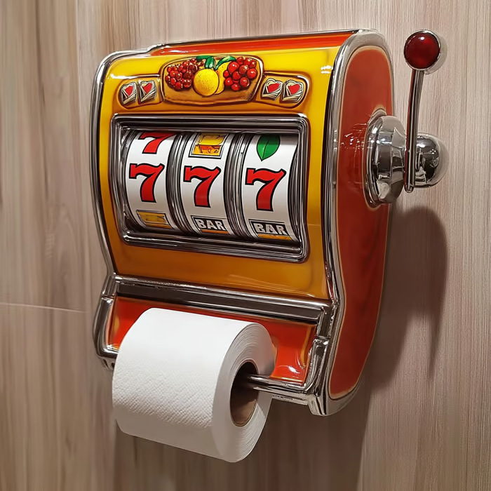 Slot Machine Toilet Roll Holde - Toilet Paper Holder recension och pris