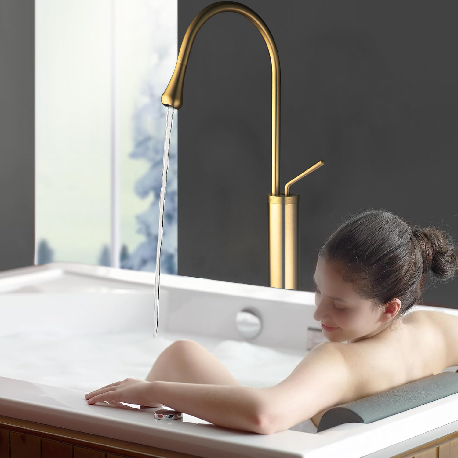ZAPPO Freestanding Tub Filler  - Home Bathroom Faucets recension och pris