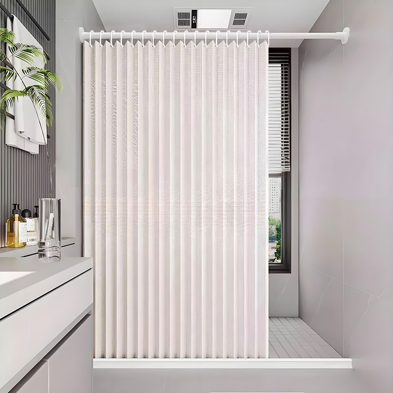 Foldable Magnetic Shower Curta - Home Bathroom Partition recension och pris