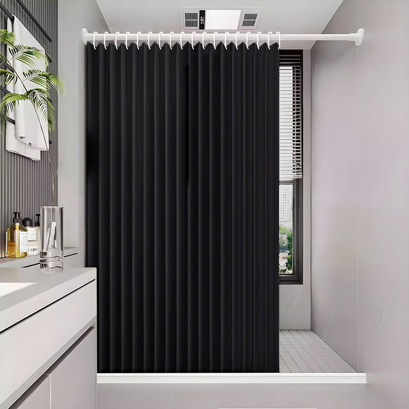 Foldable Magnetic Shower Curta - Home Bathroom Partition recension och pris