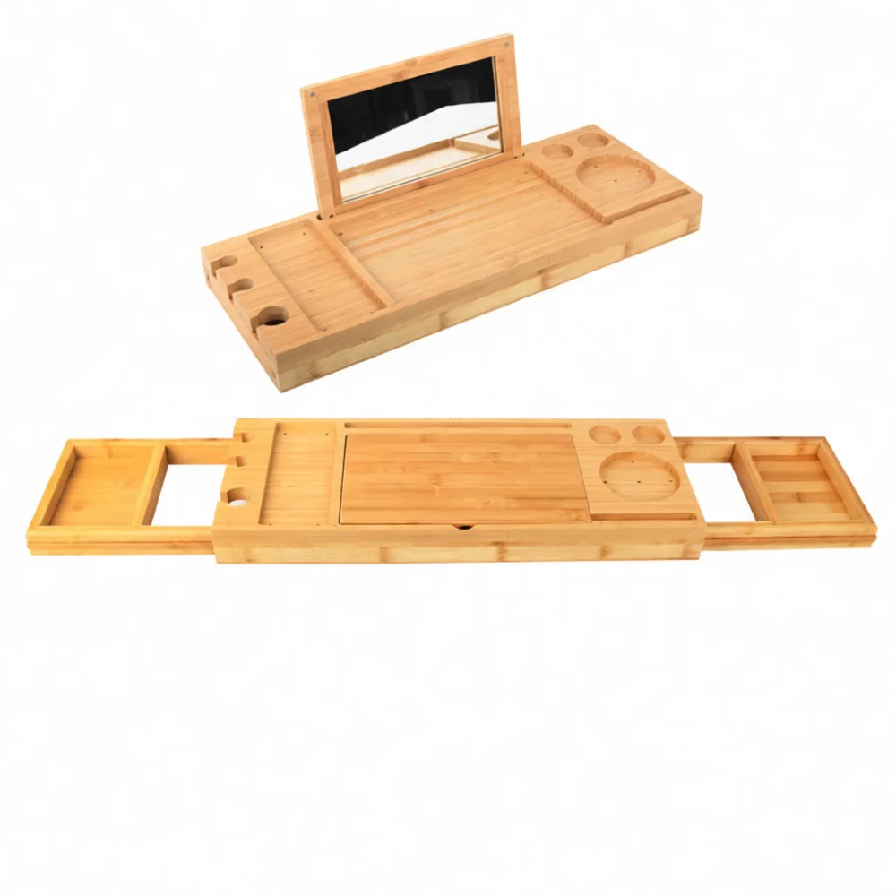 Luxury Adjustable Bathtub Cadd - Bath Caddy Tray recension och pris