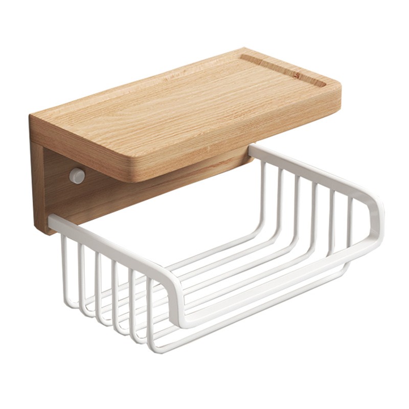 Walnut Wall Mount Tissue Holde - Toilet Paper Holder recension och pris