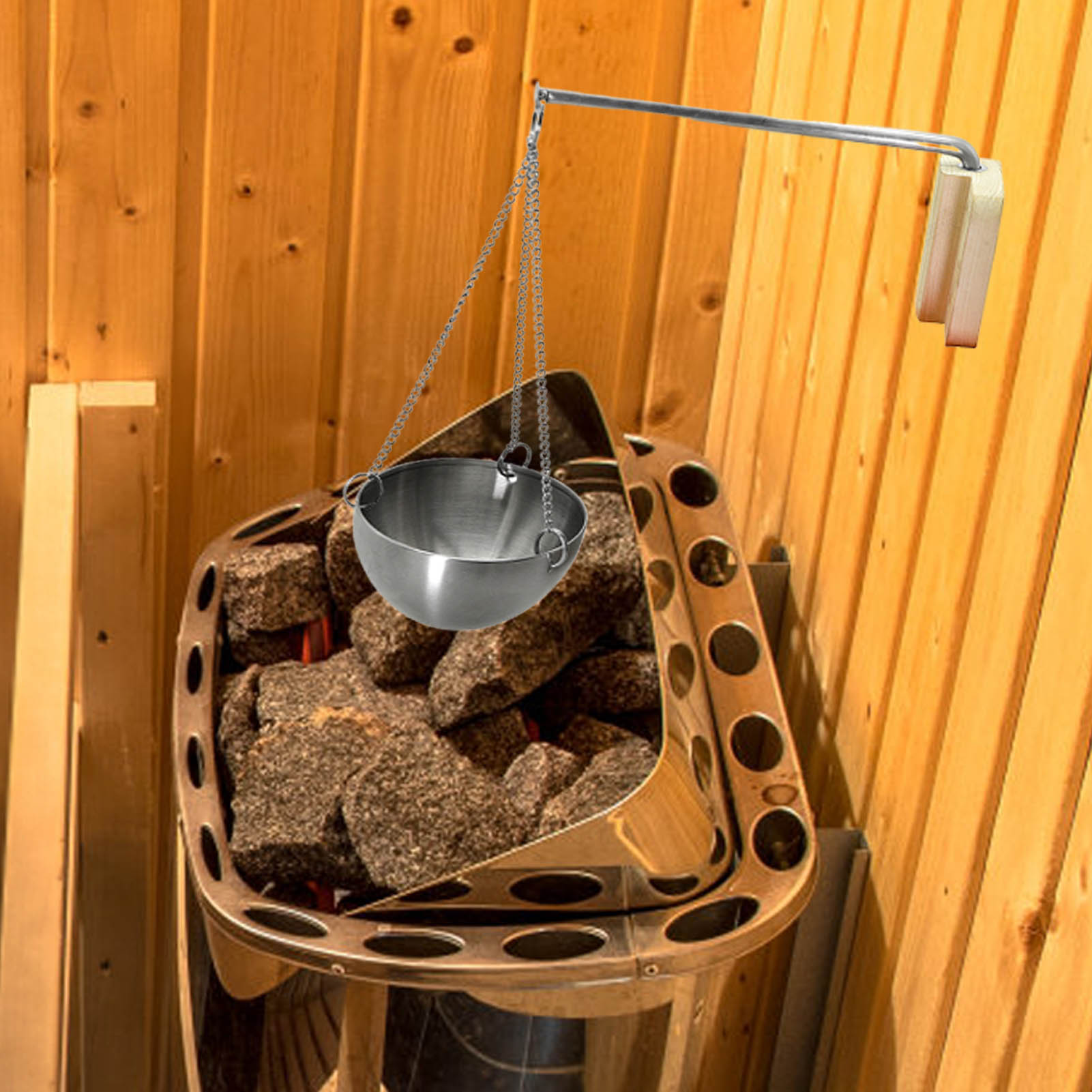 Stainless Steel Sauna Bowl Aro - Home Bathroom Sauna recension och pris
