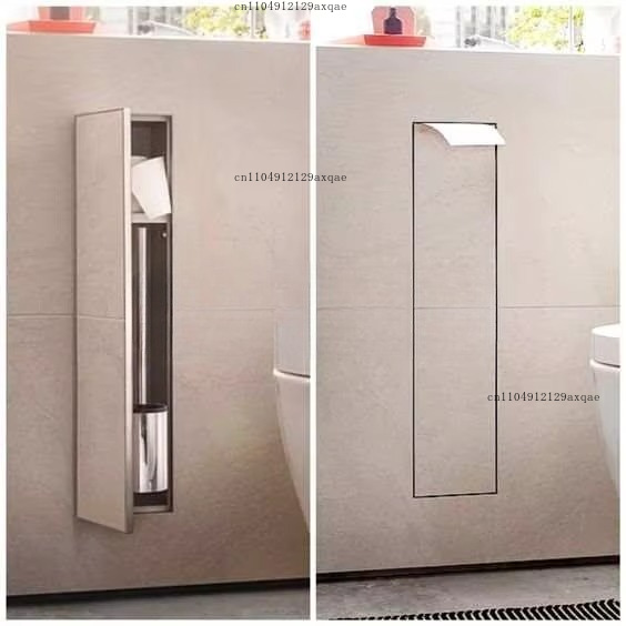 304 Stainless Steel Embedded W - Toilet Paper Holder recension och pris