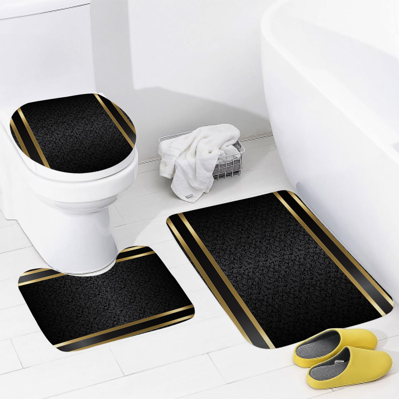 Luxury Black & Gold Bathroom S - Zara Home Bathroom Rug recension och pris