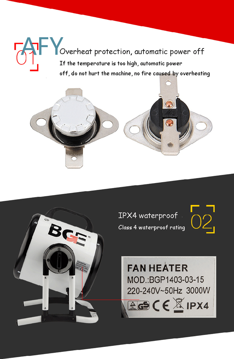 3000W Electric Heater for Bath - Home Bathroom Hand Dryer recension och pris