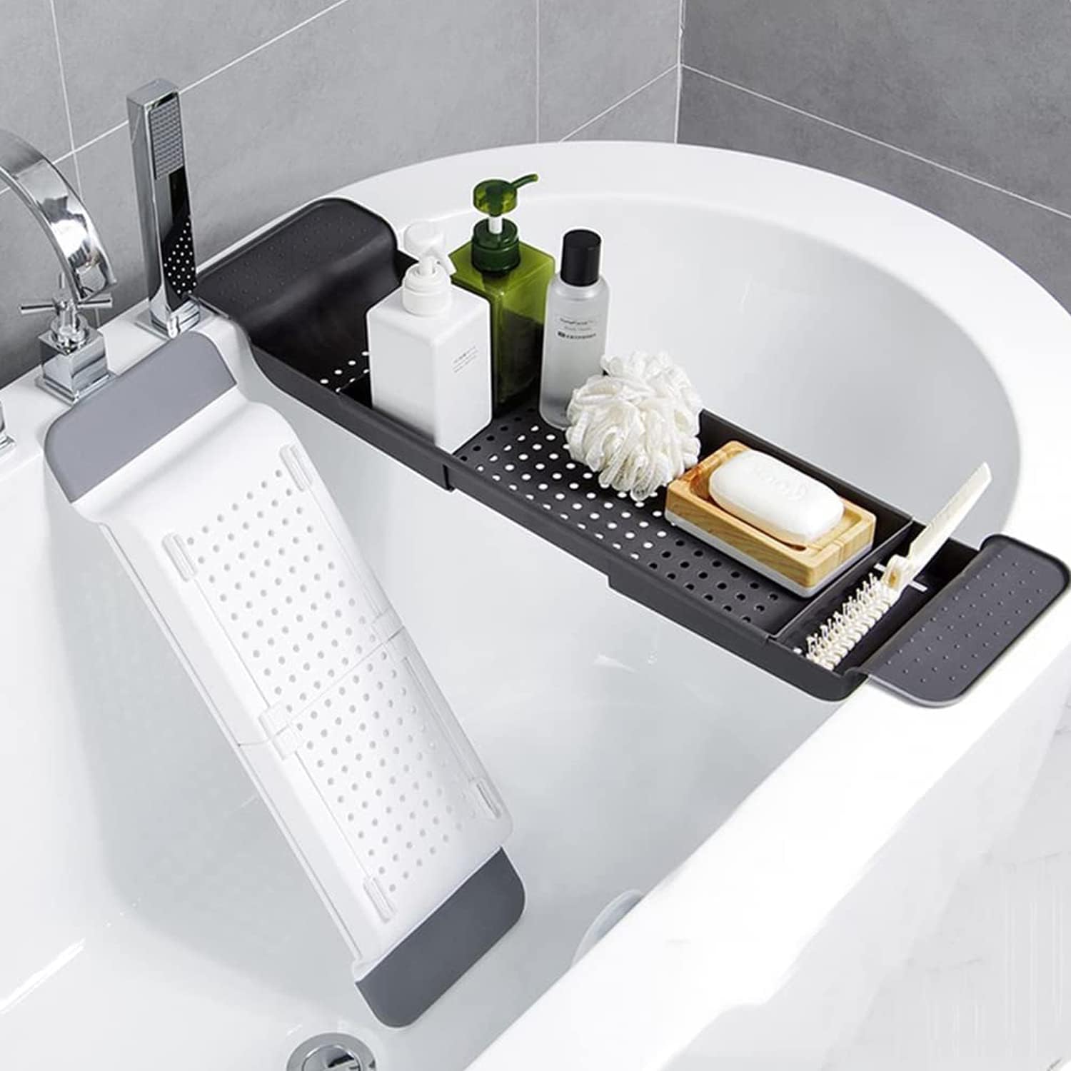 Bath Shelf Caddy Tray Expandab - Bath Caddy Tray recension och pris