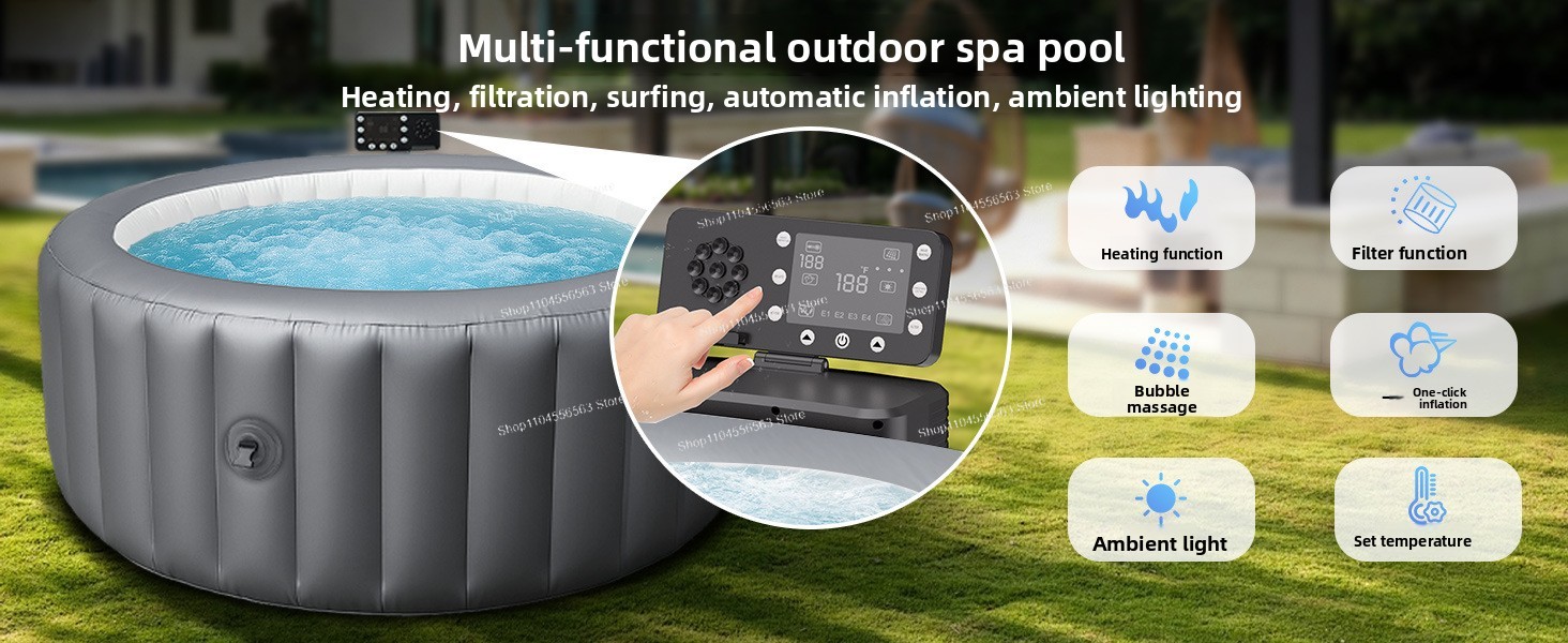 Inflatable SPA Pool Inflatable - Home Bathroom Jacuzzi recension och pris