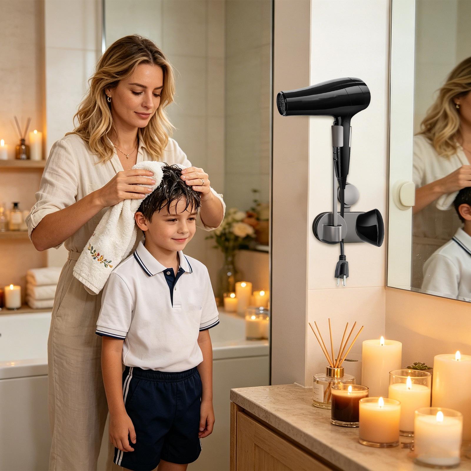 Blow Dryer Holder Wall Mounted - Home Bathroom Hand Dryer recension och pris